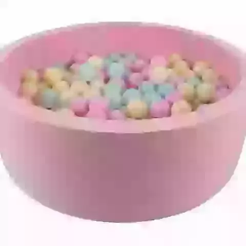 Build your own Pink Round Cotton Ball Pit with 200 Balls - Choose your own ball colours